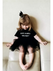 Дитячий чорний бодік з фатіновой спідницею rock n roll ballerina